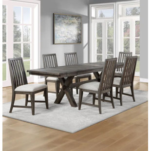 Riverdale 7 piece dining 2024 set with upholstered chairs